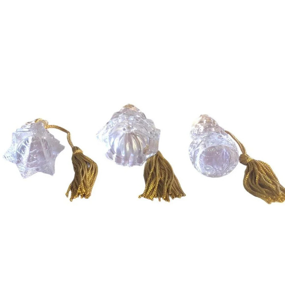 GORHAM Set 3 Snowman Tree & Angel Lady Anne Crystal Christmas Xmas Tree Ornament - Picture 7 of 7